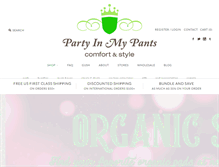 Tablet Screenshot of partypantspads.com